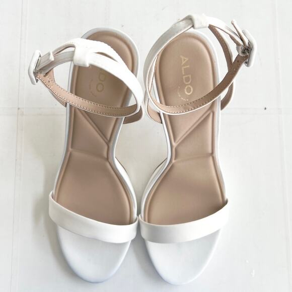 New ALDO Katelina Elegant Stiletto Strappy Heel Sandals Women’s SIZE 11 White - Picture 3 of 11